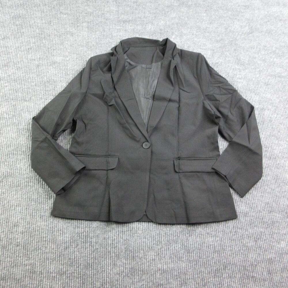 Imily Bela Blazer Womens XXL Black Shawl Lapel Lined One-Button Pant Suit NWOT
